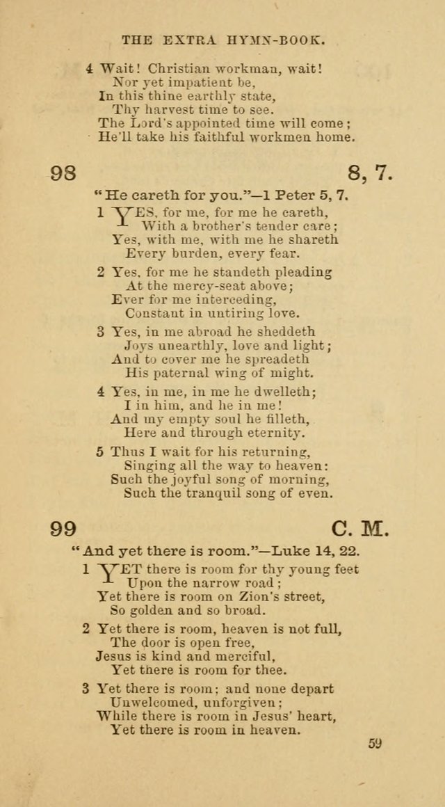 The Extra Hymn Book page 59