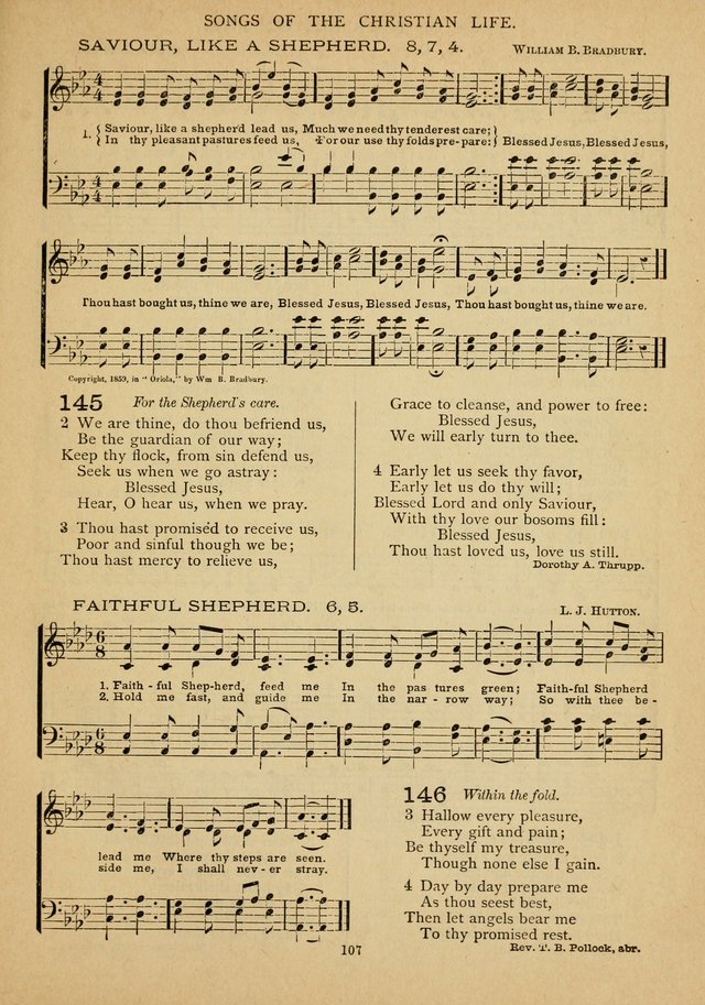 The Epworth Hymnal: containing standard hymns of the Church, songs for the Sunday-School, songs for social services, songs for the home circle, songs for special occasions page 112