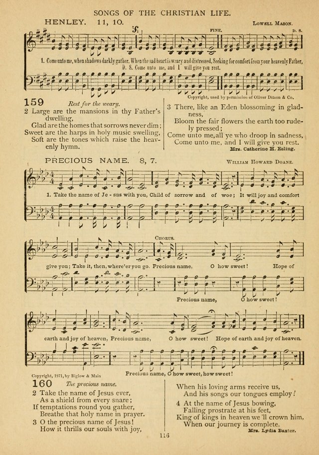 The Epworth Hymnal: containing standard hymns of the Church, songs for the Sunday-School, songs for social services, songs for the home circle, songs for special occasions page 121