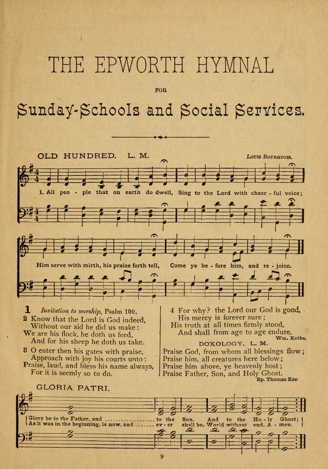 The Epworth Hymnal: containing standard hymns of the Church, songs for the Sunday-School, songs for social services, songs for the home circle, songs for special occasions page 14