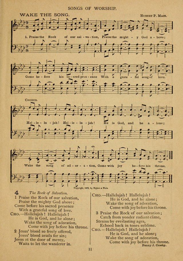 The Epworth Hymnal: containing standard hymns of the Church, songs for the Sunday-School, songs for social services, songs for the home circle, songs for special occasions page 16
