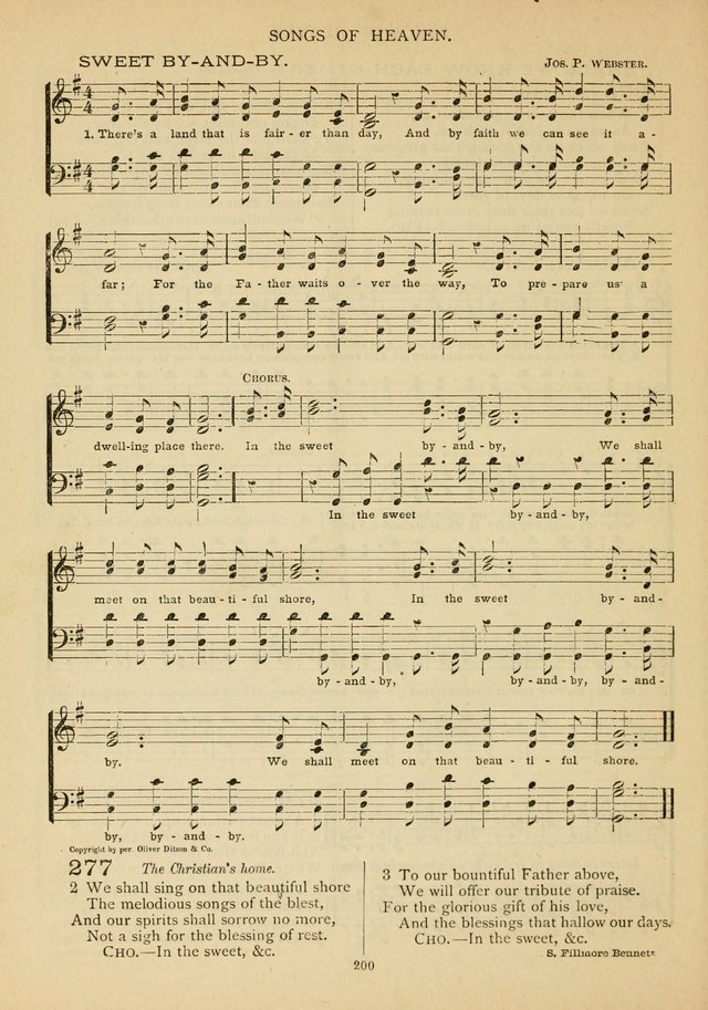 The Epworth Hymnal: containing standard hymns of the Church, songs for the Sunday-School, songs for social services, songs for the home circle, songs for special occasions page 205