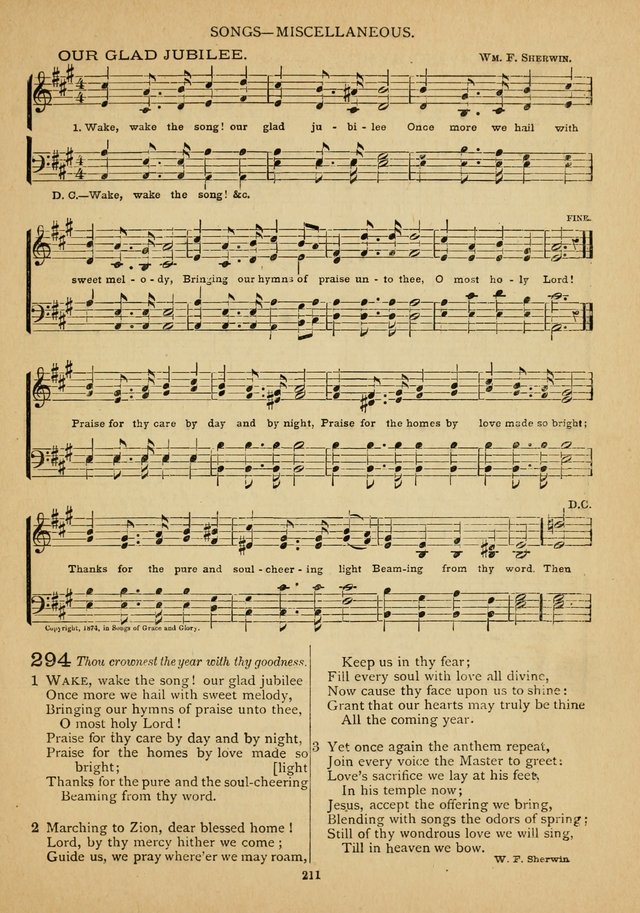 The Epworth Hymnal: containing standard hymns of the Church, songs for the Sunday-School, songs for social services, songs for the home circle, songs for special occasions page 216