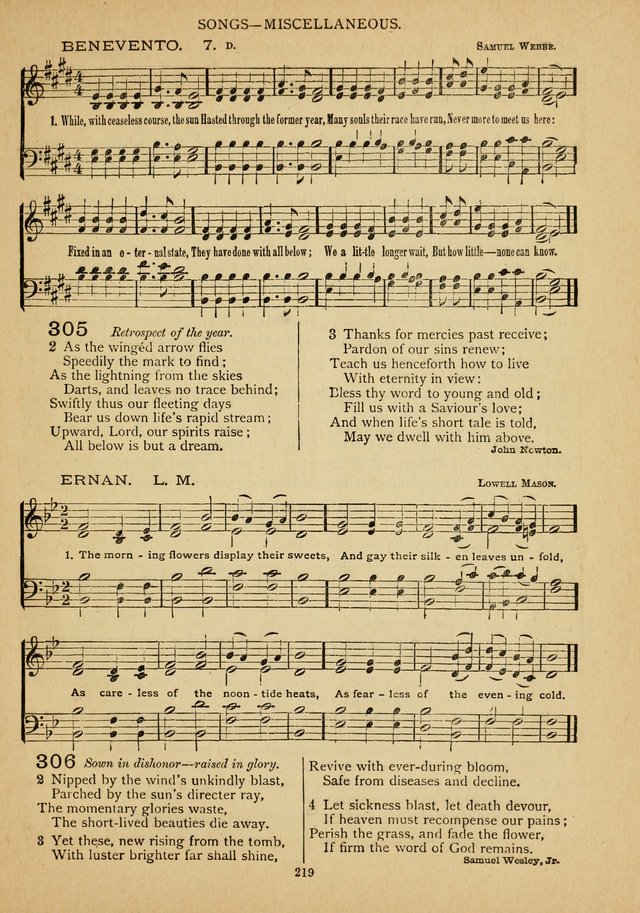 The Epworth Hymnal: containing standard hymns of the Church, songs for the Sunday-School, songs for social services, songs for the home circle, songs for special occasions page 224