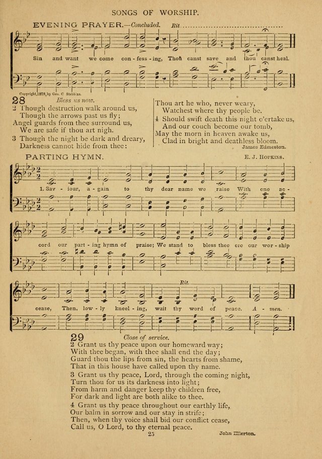 The Epworth Hymnal: containing standard hymns of the Church, songs for the Sunday-School, songs for social services, songs for the home circle, songs for special occasions page 30