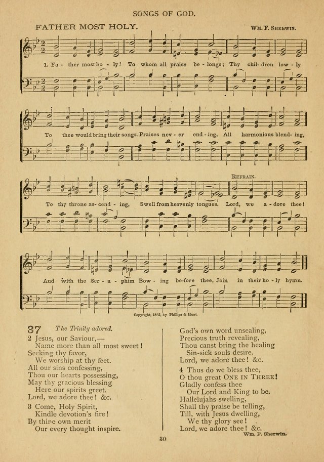 The Epworth Hymnal: containing standard hymns of the Church, songs for the Sunday-School, songs for social services, songs for the home circle, songs for special occasions page 35