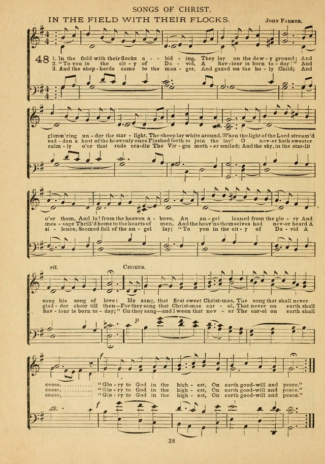 The Epworth Hymnal: containing standard hymns of the Church, songs for the Sunday-School, songs for social services, songs for the home circle, songs for special occasions page 43