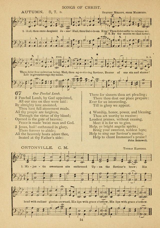 The Epworth Hymnal: containing standard hymns of the Church, songs for the Sunday-School, songs for social services, songs for the home circle, songs for special occasions page 59