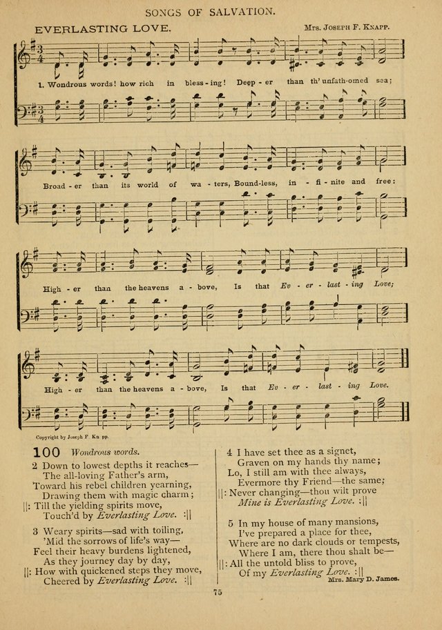 The Epworth Hymnal: containing standard hymns of the Church, songs for the Sunday-School, songs for social services, songs for the home circle, songs for special occasions page 80