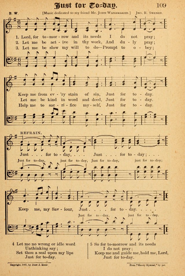 The Emory Hymnal: a collection of sacred hymns and music for use in public worship, Sunday-schools, social meetings and family worship page 107