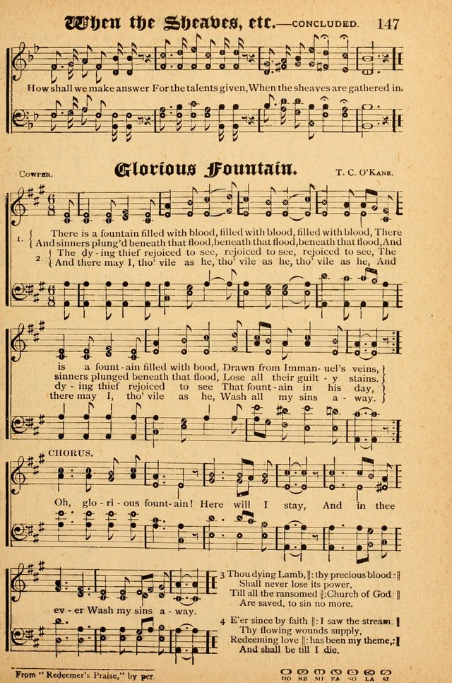 The Emory Hymnal: a collection of sacred hymns and music for use in public worship, Sunday-schools, social meetings and family worship page 145