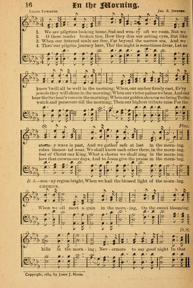 The Emory Hymnal: a collection of sacred hymns and music for use in public worship, Sunday-schools, social meetings and family worship page 16