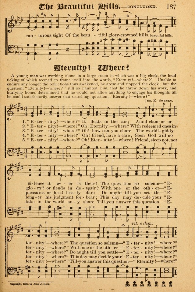 The Emory Hymnal: a collection of sacred hymns and music for use in public worship, Sunday-schools, social meetings and family worship page 185