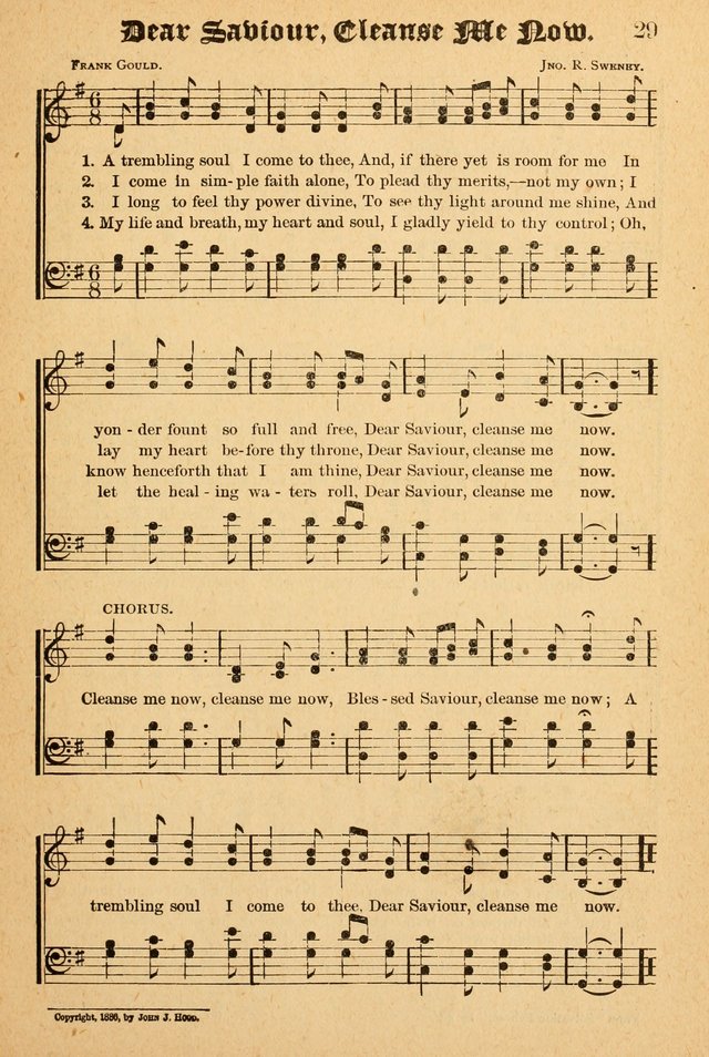 The Emory Hymnal: a collection of sacred hymns and music for use in public worship, Sunday-schools, social meetings and family worship page 29