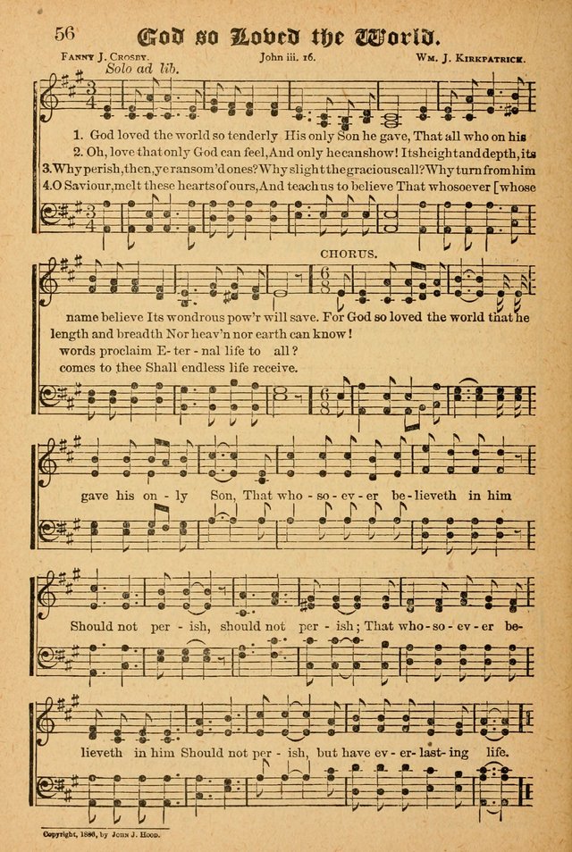 The Emory Hymnal: a collection of sacred hymns and music for use in public worship, Sunday-schools, social meetings and family worship page 56