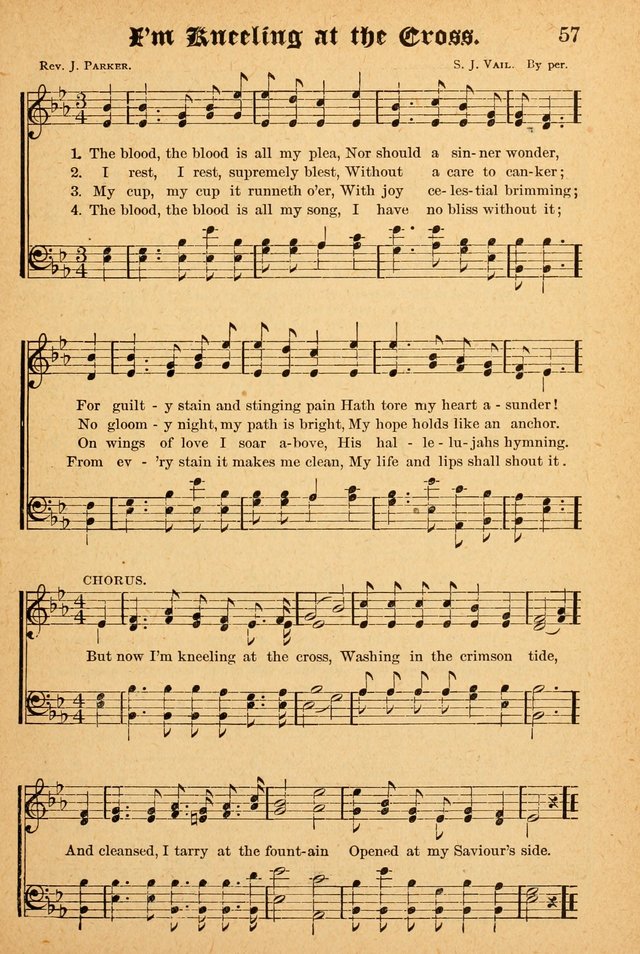 The Emory Hymnal: a collection of sacred hymns and music for use in public worship, Sunday-schools, social meetings and family worship page 57