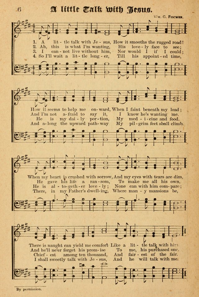 The Emory Hymnal: a collection of sacred hymns and music for use in public worship, Sunday-schools, social meetings and family worship page 6