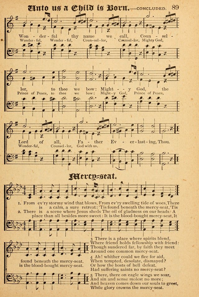 The Emory Hymnal: a collection of sacred hymns and music for use in public worship, Sunday-schools, social meetings and family worship page 89