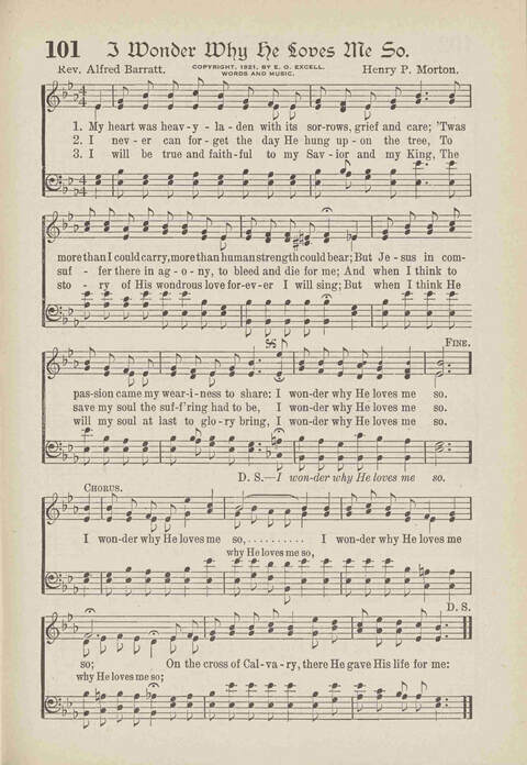 The Excell Hymnal: for the church and Sunday school page 101