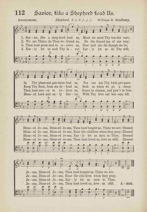 The Excell Hymnal: for the church and Sunday school page 112