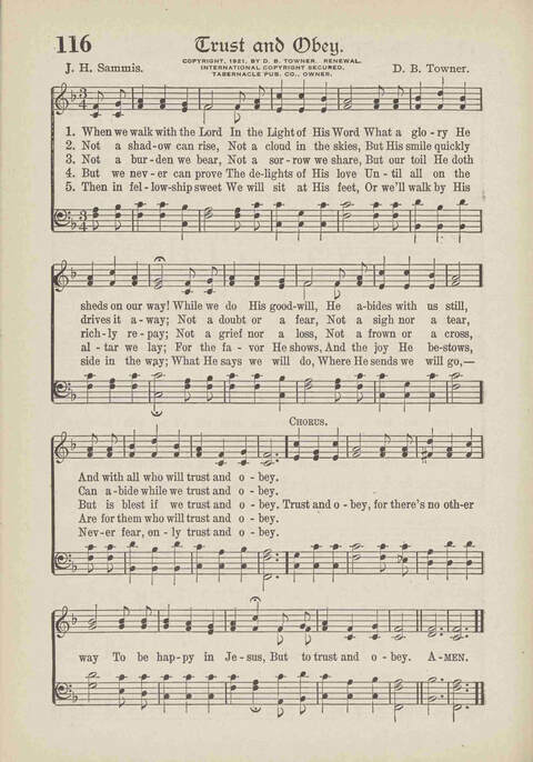 The Excell Hymnal: for the church and Sunday school page 116