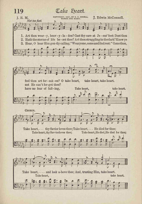 The Excell Hymnal: for the church and Sunday school page 119