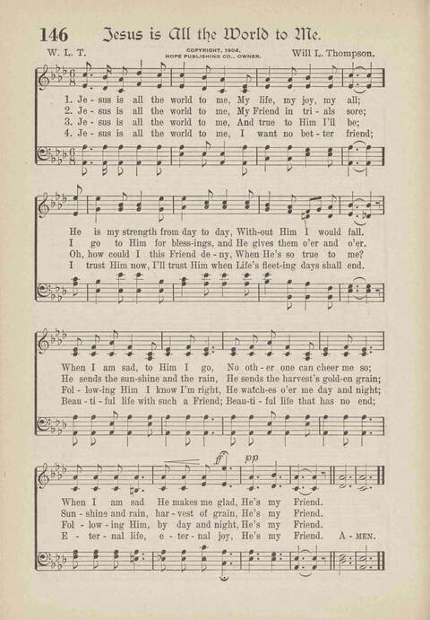 The Excell Hymnal: for the church and Sunday school page 146