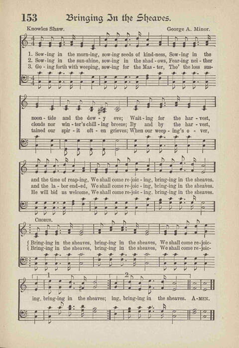 The Excell Hymnal: for the church and Sunday school page 153
