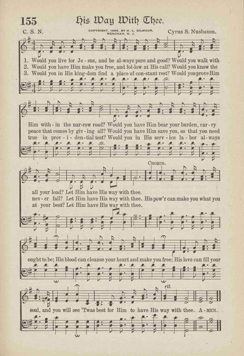 The Excell Hymnal: for the church and Sunday school page 155