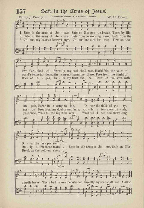 The Excell Hymnal: for the church and Sunday school page 157