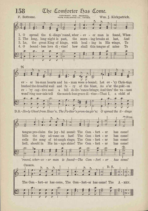 The Excell Hymnal: for the church and Sunday school page 158