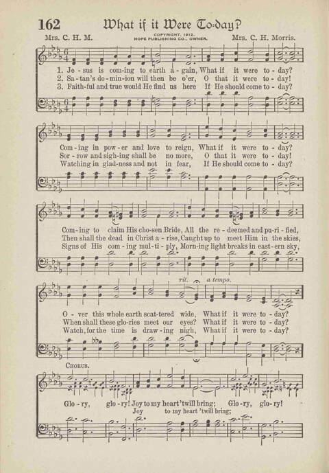 The Excell Hymnal: for the church and Sunday school page 162