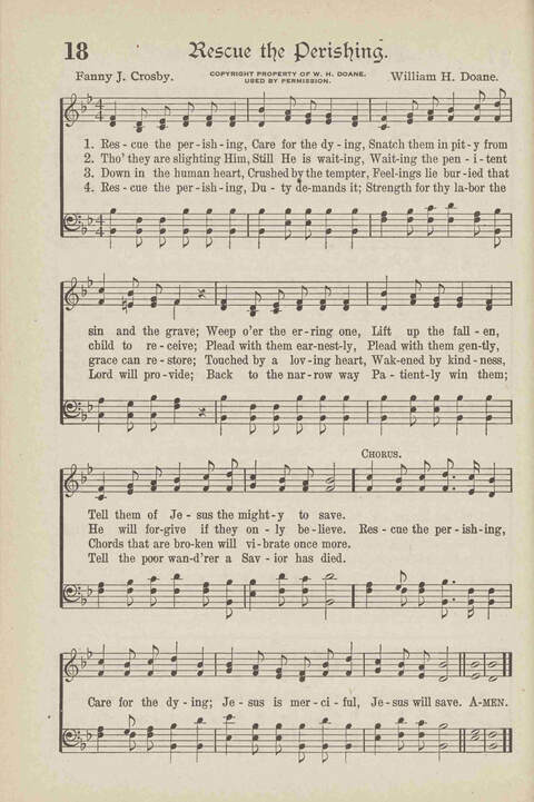The Excell Hymnal: for the church and Sunday school page 18