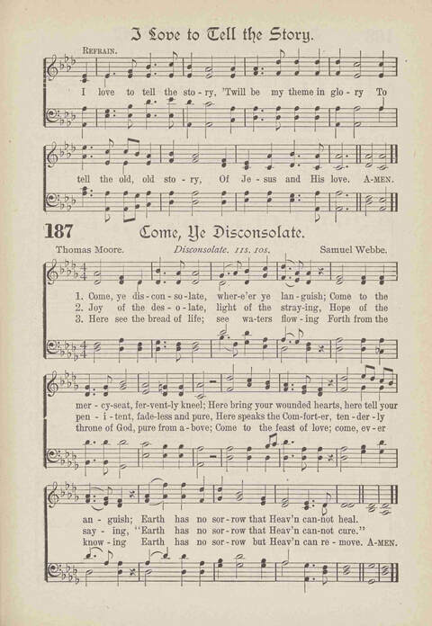 The Excell Hymnal: for the church and Sunday school page 187