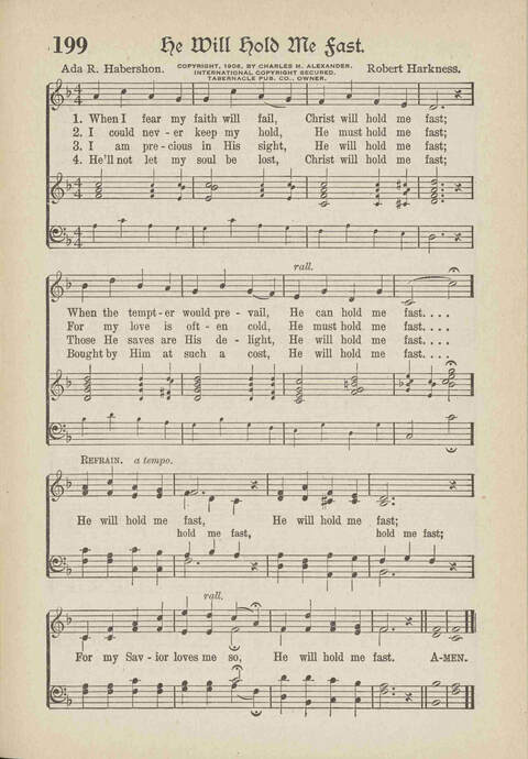 The Excell Hymnal: for the church and Sunday school page 199
