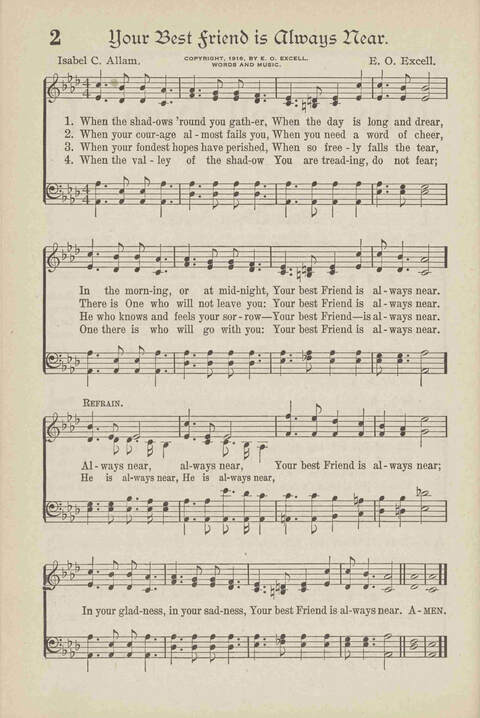 The Excell Hymnal: for the church and Sunday school page 2