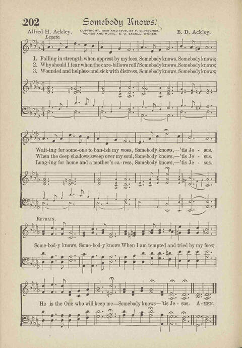 The Excell Hymnal: for the church and Sunday school page 202