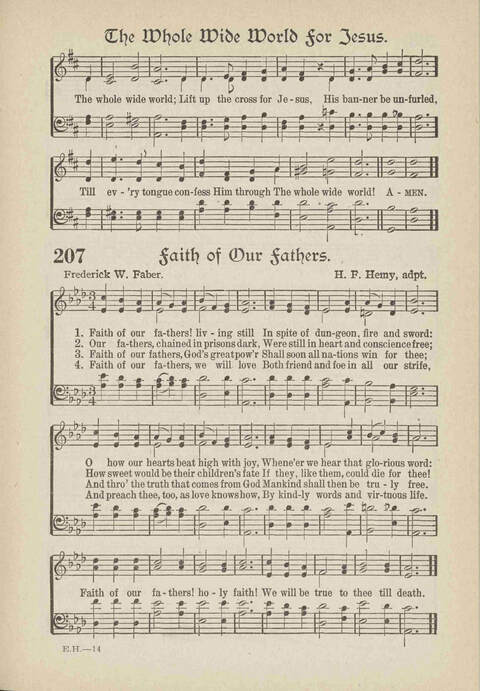 The Excell Hymnal: for the church and Sunday school page 207