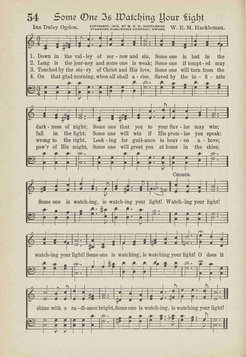 The Excell Hymnal: for the church and Sunday school page 54