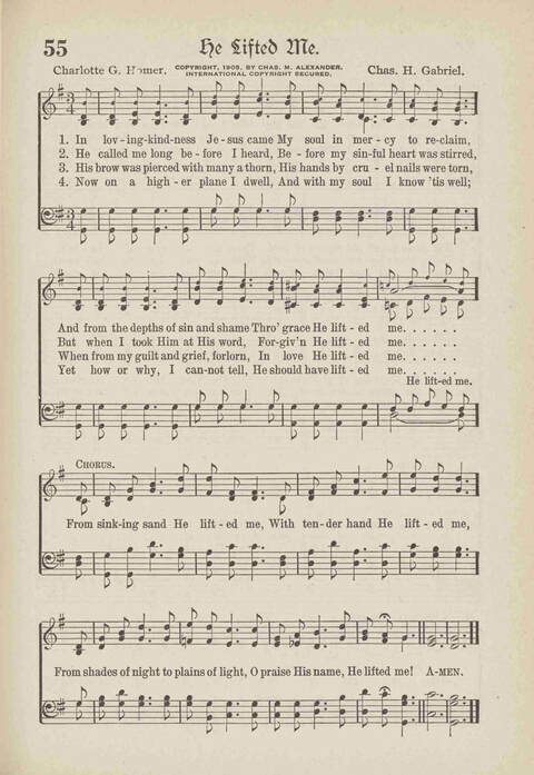 The Excell Hymnal: for the church and Sunday school page 55