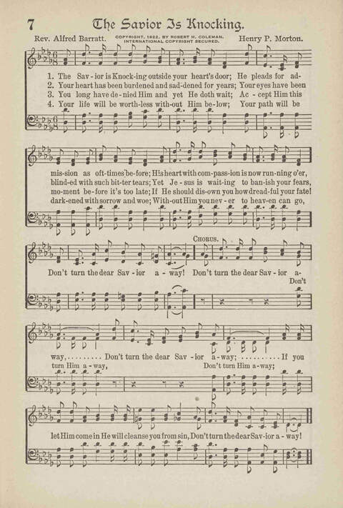 The Excell Hymnal: for the church and Sunday school page 7
