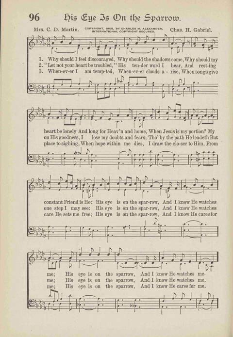 The Excell Hymnal: for the church and Sunday school page 96