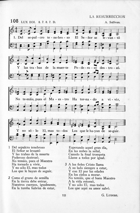El Himnario para el uso de las Iglesias Evangelicas de Habla Espanola en Todo el Mundo page 111
