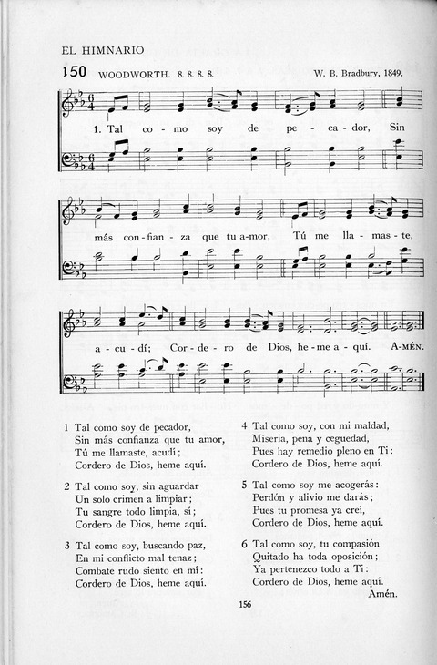El Himnario para el uso de las Iglesias Evangelicas de Habla Espanola en Todo el Mundo page 156
