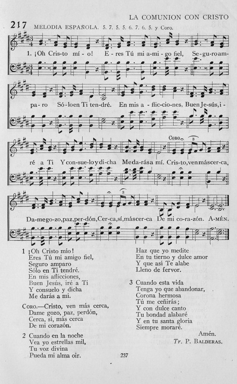 El Himnario para el uso de las Iglesias Evangelicas de Habla Espanola en Todo el Mundo page 237