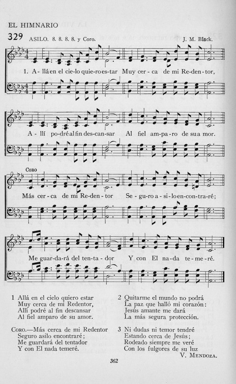 El Himnario para el uso de las Iglesias Evangelicas de Habla Espanola en Todo el Mundo page 362