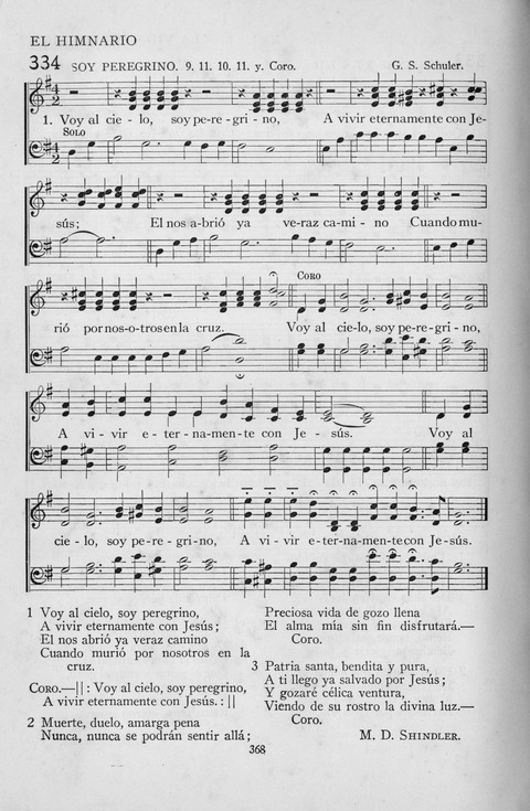 El Himnario para el uso de las Iglesias Evangelicas de Habla Espanola en Todo el Mundo page 368