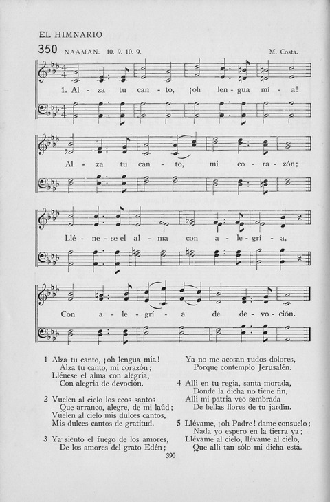 El Himnario para el uso de las Iglesias Evangelicas de Habla Espanola en Todo el Mundo page 390