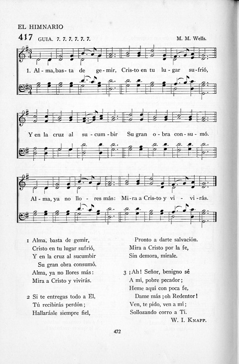 El Himnario para el uso de las Iglesias Evangelicas de Habla Espanola en Todo el Mundo page 473