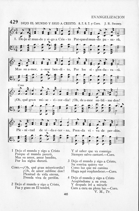 El Himnario para el uso de las Iglesias Evangelicas de Habla Espanola en Todo el Mundo page 486
